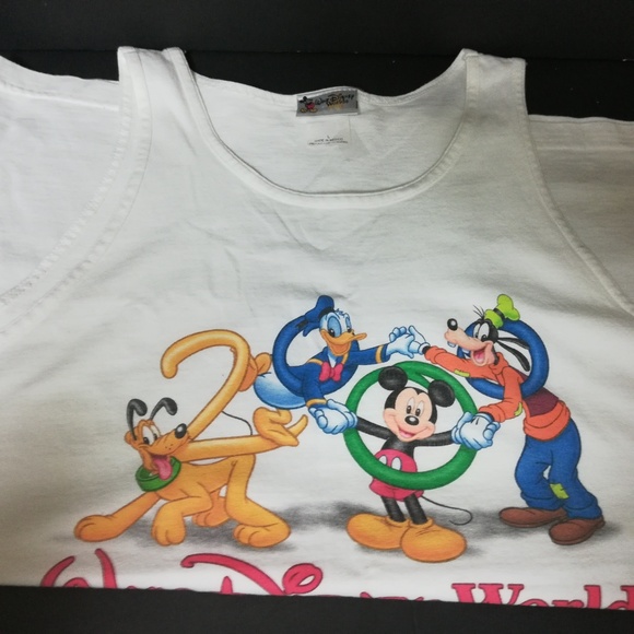 Vintage Walt Disney World Muscle Shirt Size LARGE - Picture 3 of 8